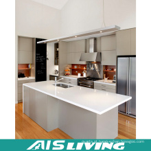 Mobília UV dos armários de cozinha com ilha (AIS-K331)